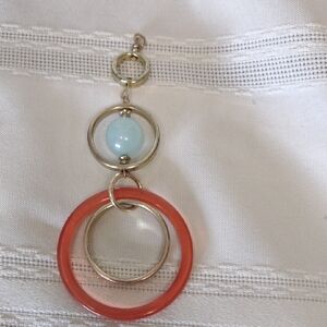 Interesting Gold and Orange Pendant